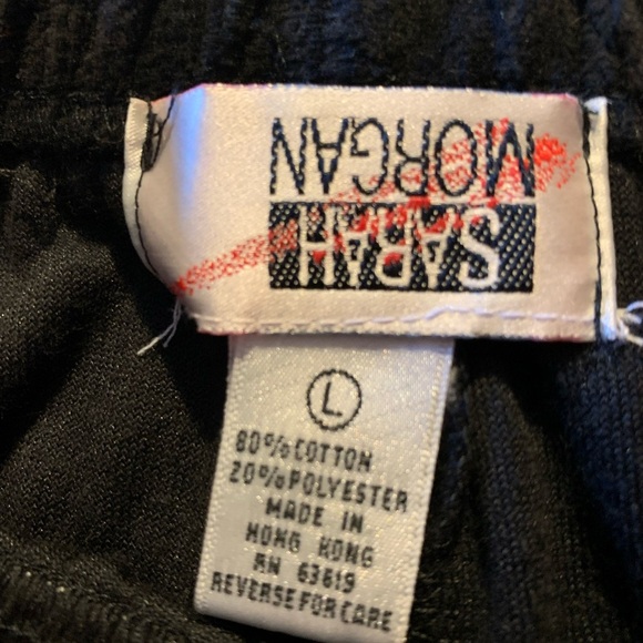 Sarah Morgan Women’s Black Velour Pants Size Large - Picture 8 of 10